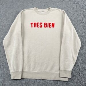 Magill Sweatshirt Mens M Beige Tres Bien Crewneck Independent Trading PRM3500C